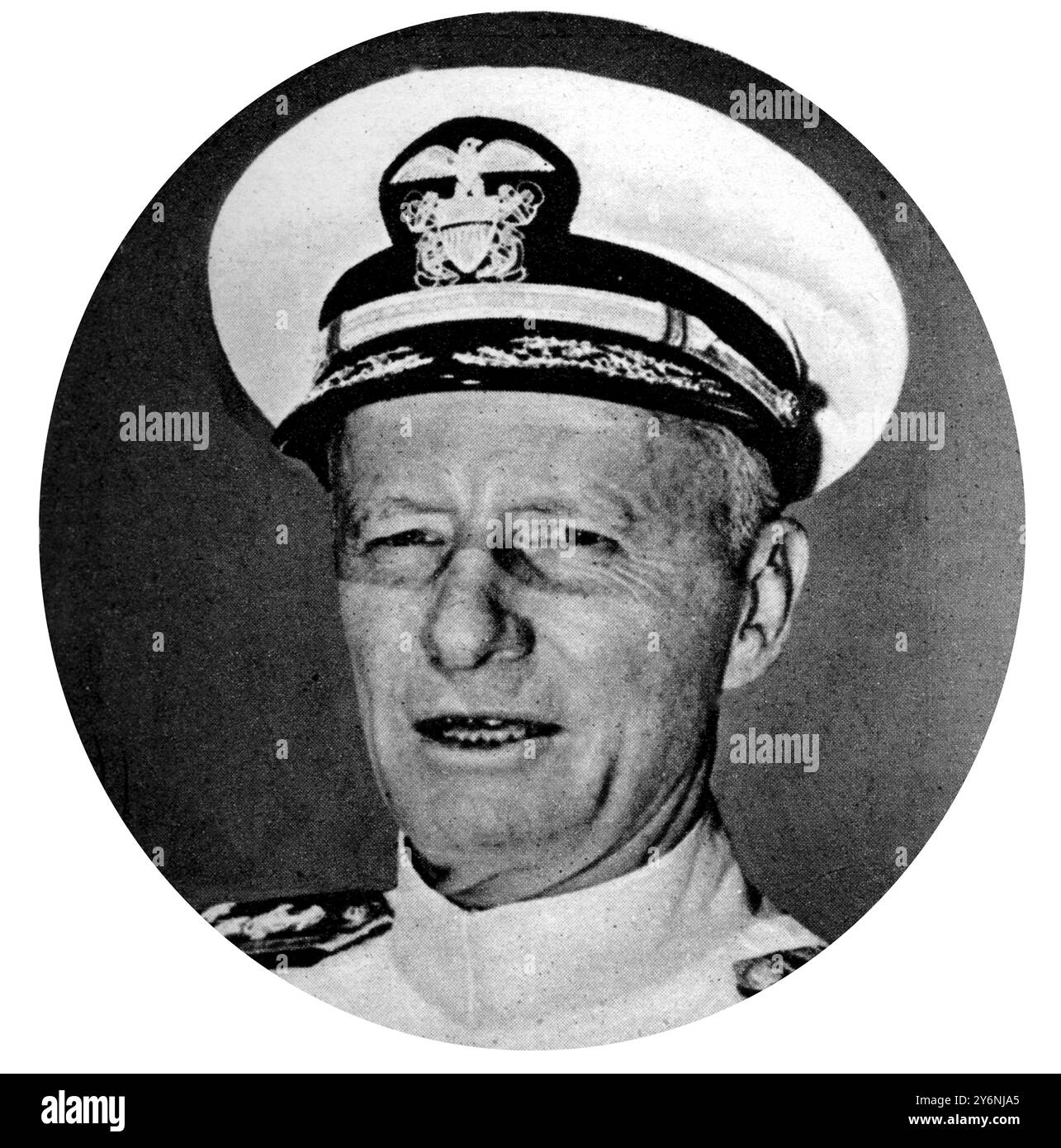 Einer der US-Serviceleiter, der die Japaner dazu brachte, Admiral Chester W Nimitz Commander in Chief US Pacific Fleet ©2004 Topfoto zu übergeben Stockfoto