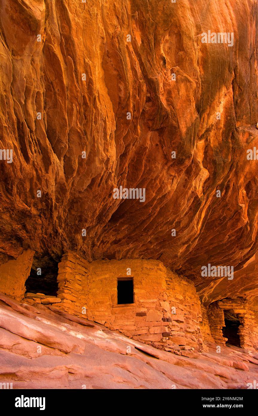Haus auf Feuer, Ahnenruine Puebloan Stockfoto