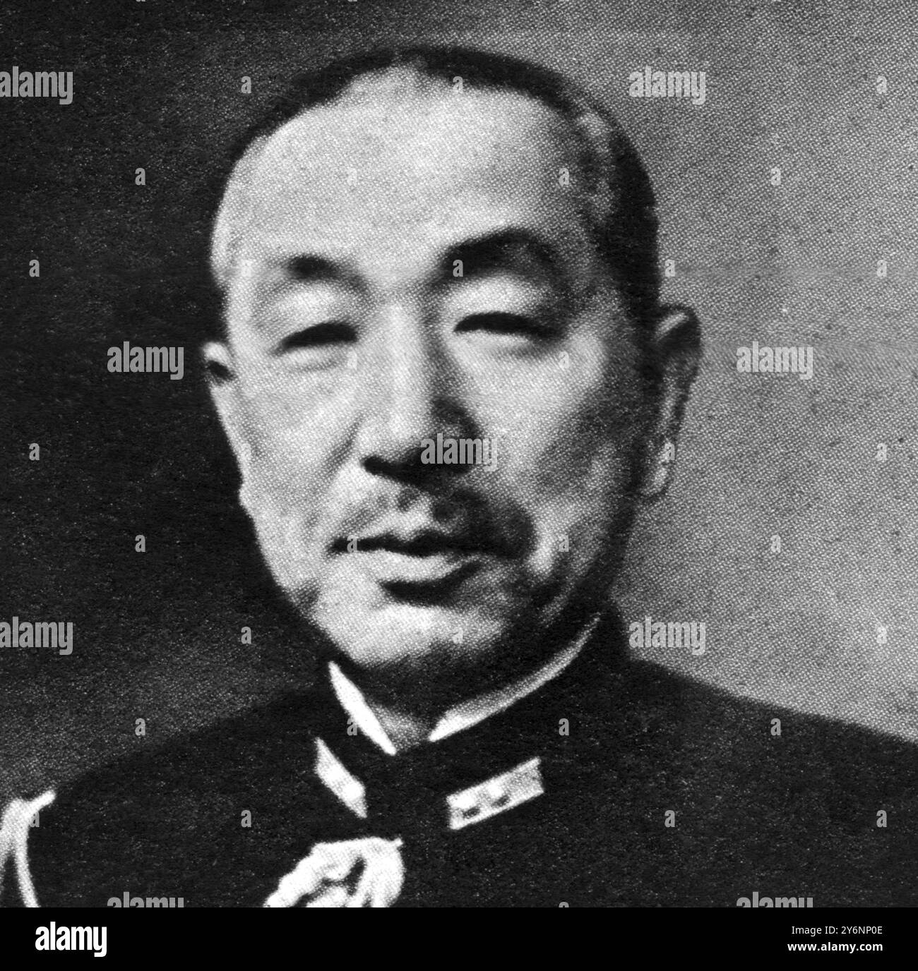 Admiral Mineichi Koga, Oberbefehlshaber der japanischen Flotte. Stockfoto