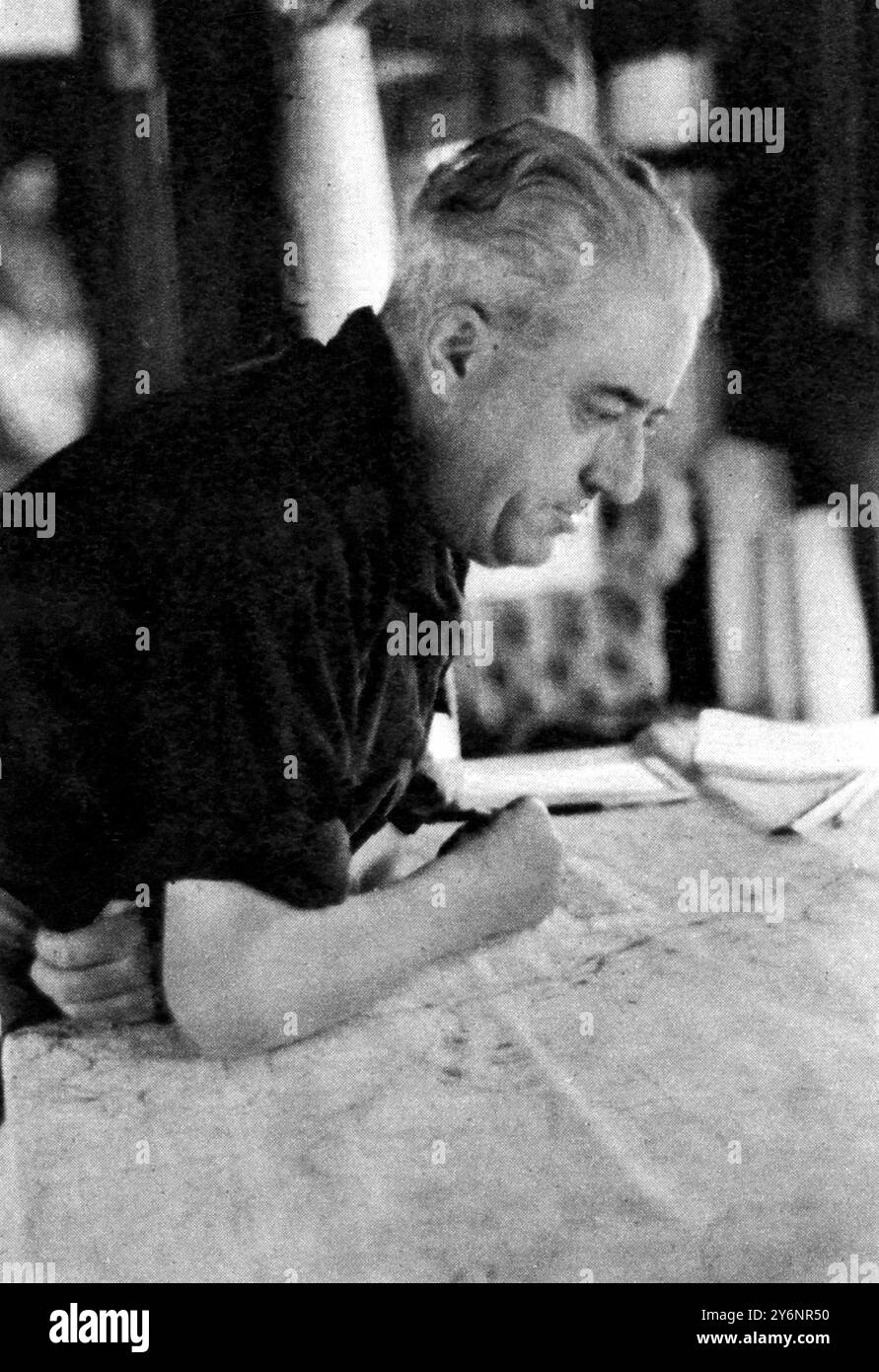 General Juan Yague Blanco Kommandeur des marokkanischen Armeekorps, das im Januar 1939 auf dem Ebro operierte ©2004 Topfoto Stockfoto