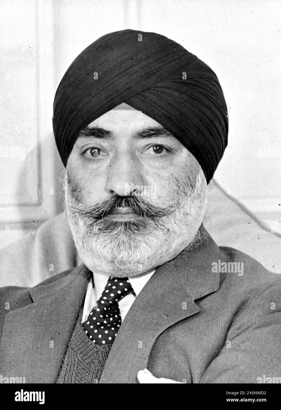 Herr S.H.Malik, Premierminister von Patalia in London. 6. November 1945. Stockfoto