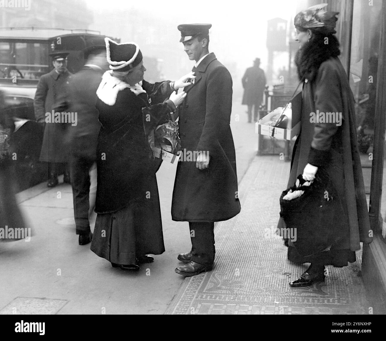 St. Davids Day. Lady Rhondda von einem Royal Naval Air Service. 1. März 1917 Stockfoto