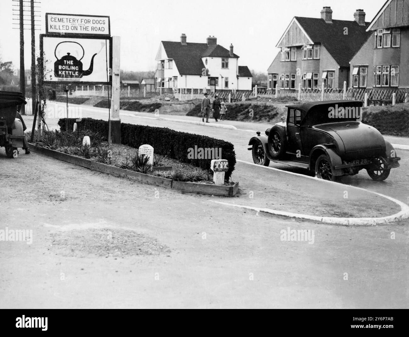 PET Cemetery und Roadside Cafe Hildenborough Tonbridge Kent 1933 Stockfoto