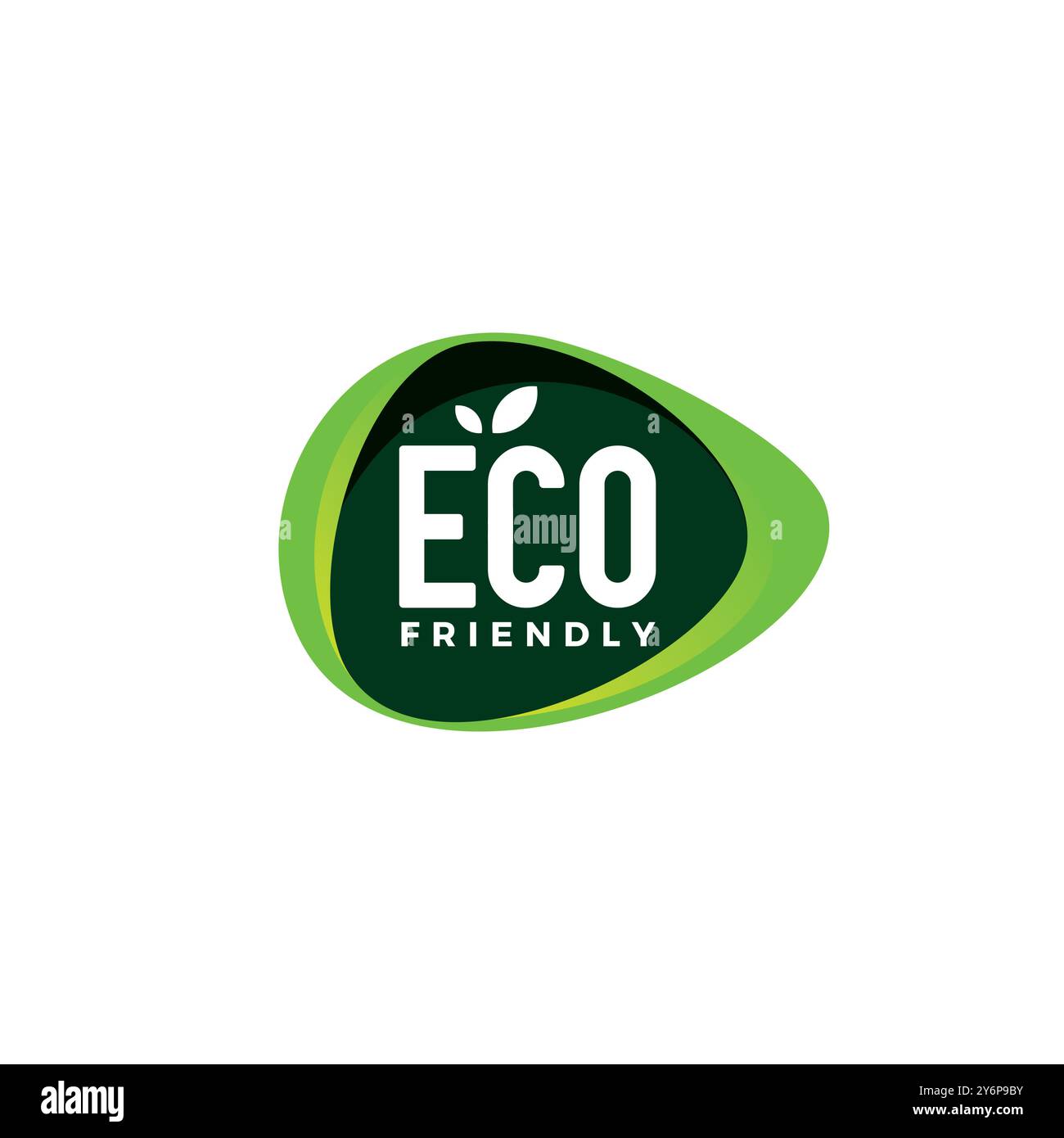 Umweltfreundliches Logo-Design. Symbol Für Bio-Lebensmittel Stock Vektor