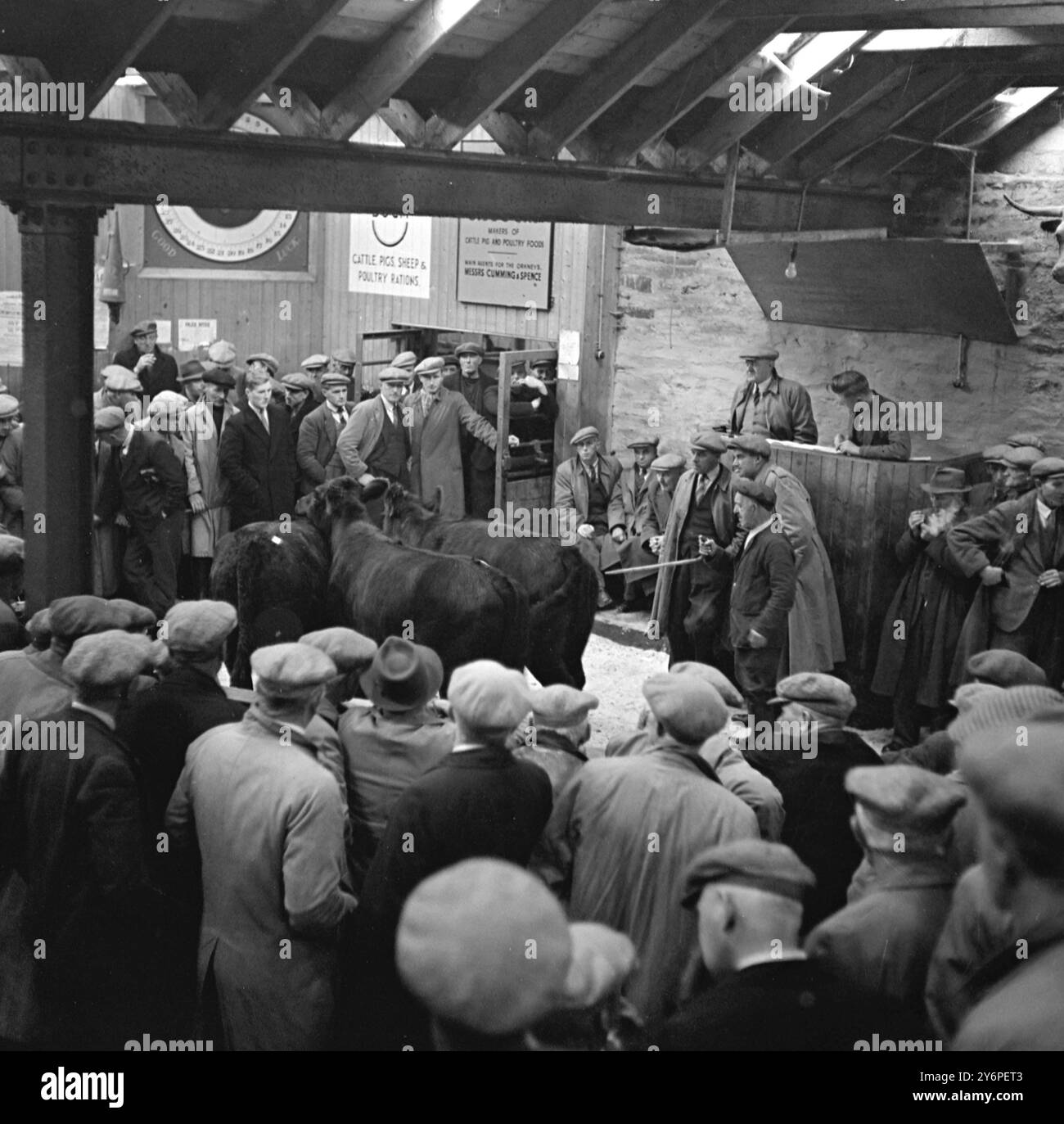 Orkney Market - - - - 6. Oktober 1947 Stockfoto