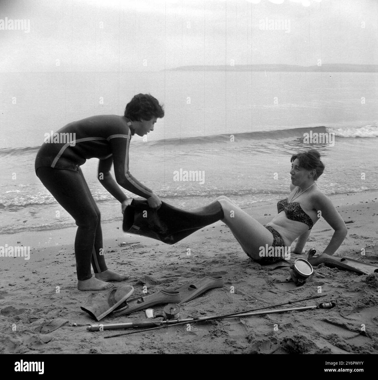 MAUREEN BAKER SKIN DIVER / ; 10. JULI 1962 Stockfoto