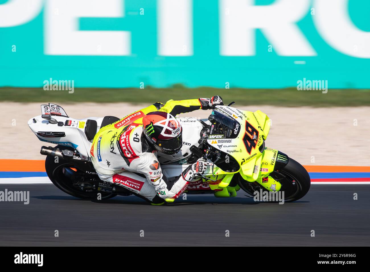 Fabio Di Giannantonio während des Gran Premio Pramac dell'Emilia Romagna Qualifying MotoGP Samstag, MotoGP der Emilia Romagna auf Misano World Circuit M Stockfoto