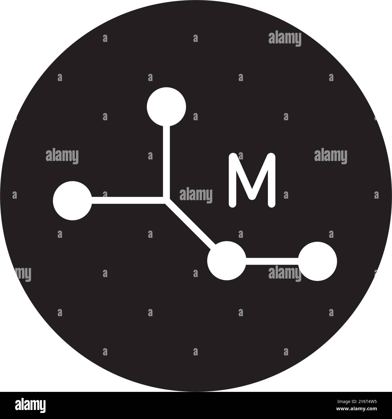 Designvorlage für Molekül-Symbol-Vektor-Illustration Stock Vektor