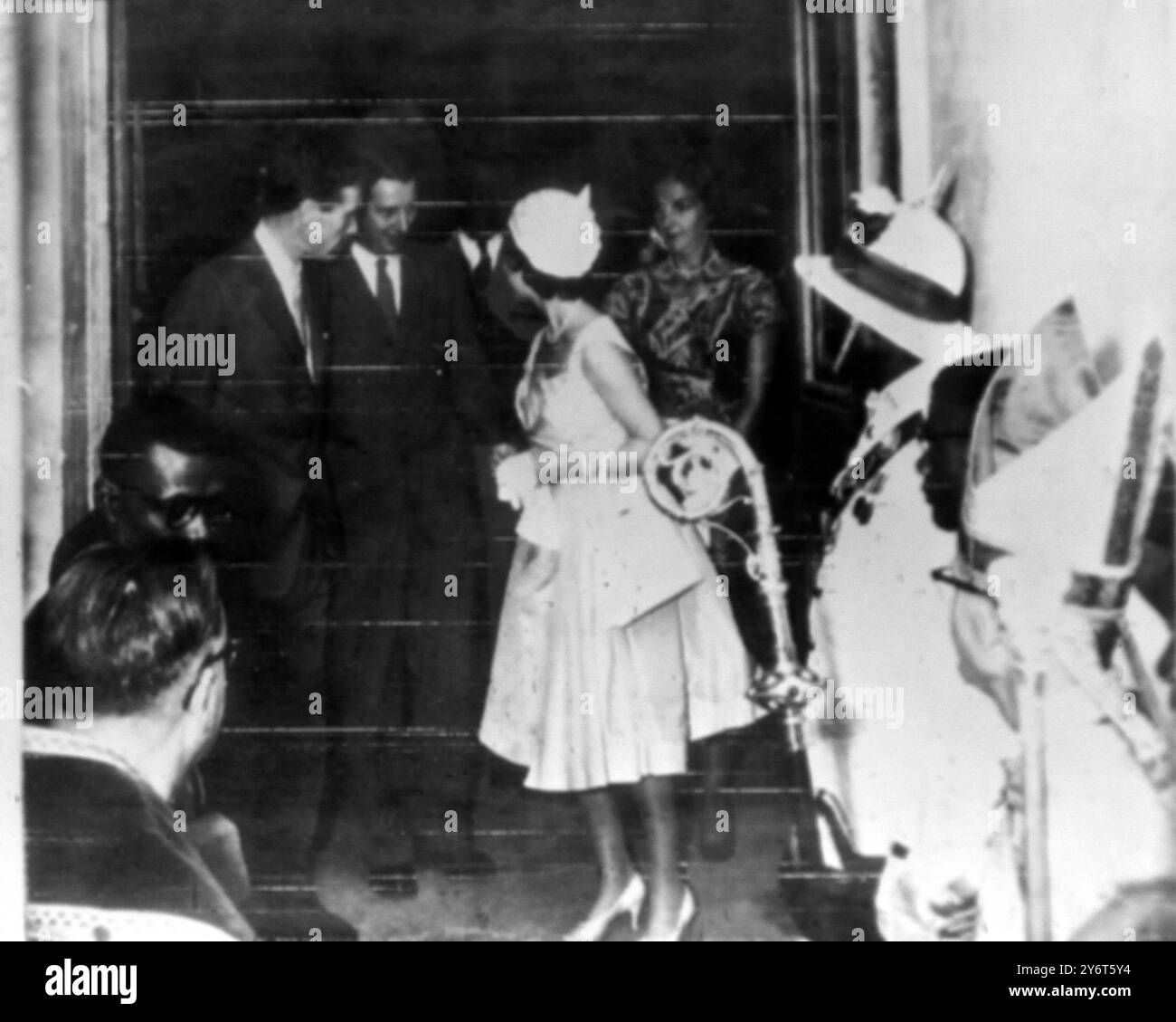 PRINZESSIN MARGARET ERHOB SICH MIT LORD SNOWDON AM 8. JANUAR 1962 IN ANTIGUA Stockfoto