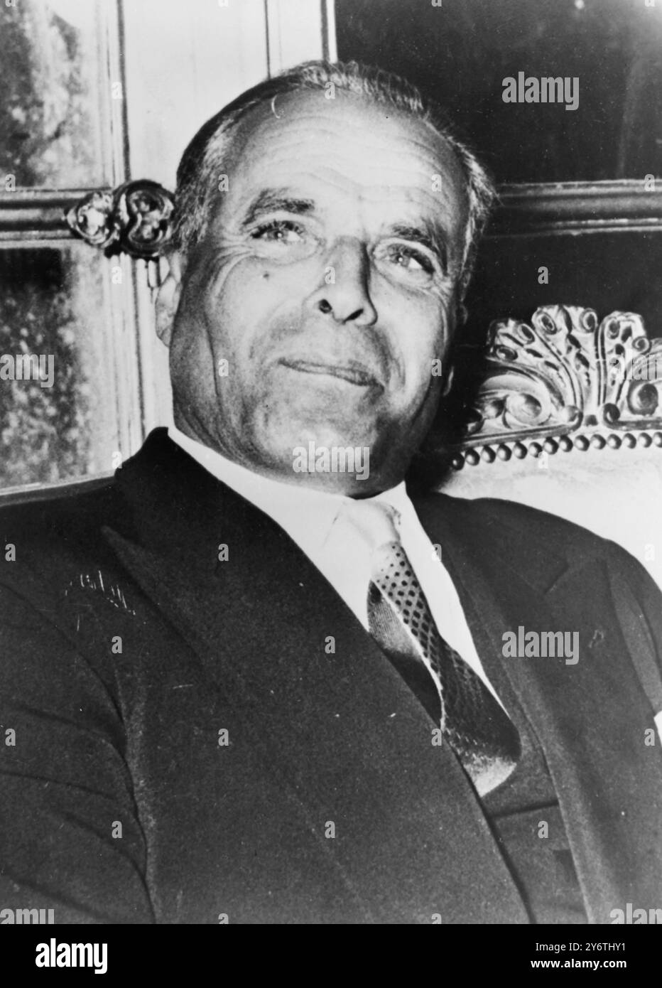HABIB BOURGUIBA PRÄSIDENT TUNESIENS 23. OKTOBER 1961 Stockfoto