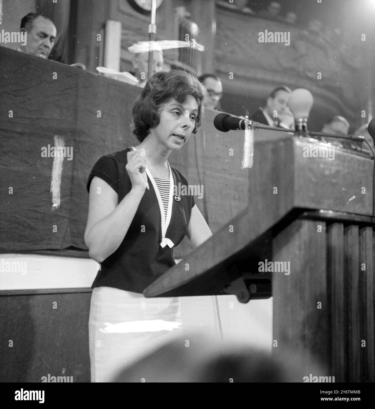 PAT SMITH AUF DER LABOUR PARTY KONFERENZ IN BLACKPOOL / 5. OKTOBER 1961 Stockfoto