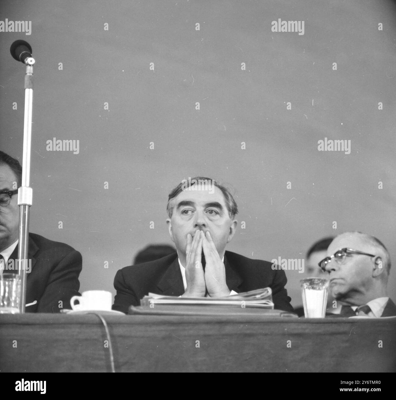 GEORGE BROWN AUF DER LABOUR PARTY-KONFERENZ IN BLACKPOOL AM 4. OKTOBER 1961 Stockfoto