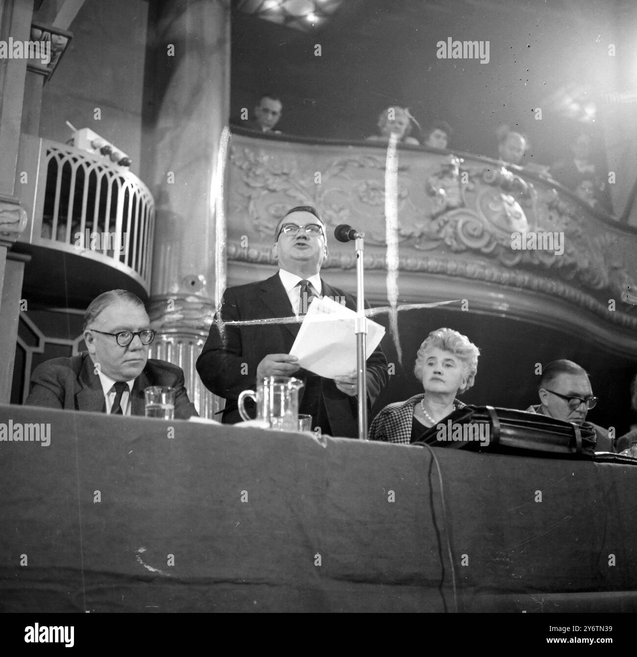 RAY GUNTER AUF DER LABOUR PARTY-KONFERENZ IN BLACKPOOL AM 3. OKTOBER 1961 Stockfoto