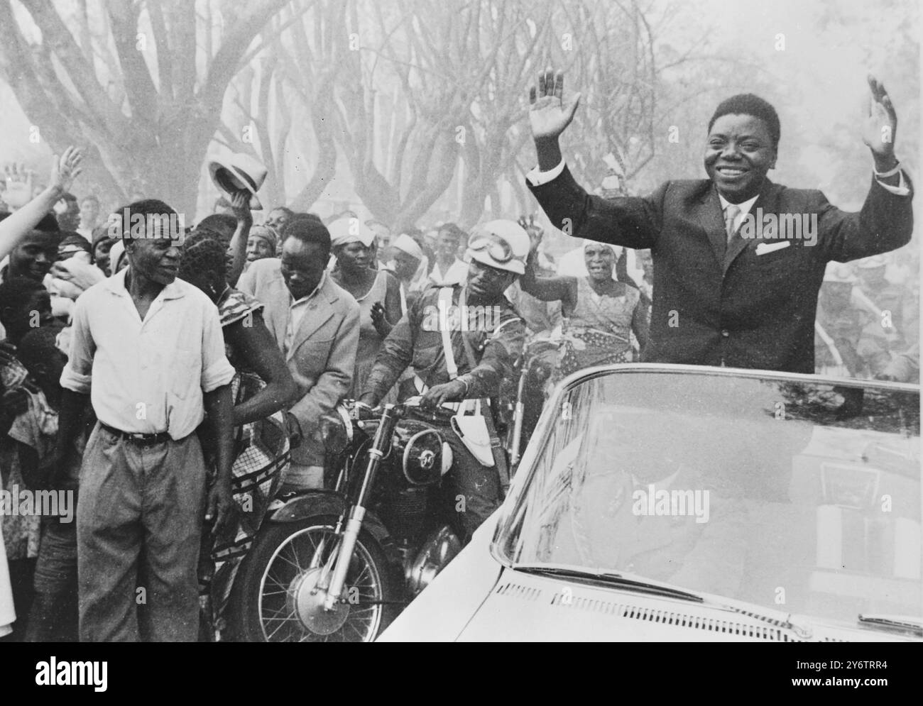 PRÄSIDENT DER PROVINZ KONGO, MOISE TSHOMBE, 15. SEPTEMBER 1961 IN KATANGA Stockfoto