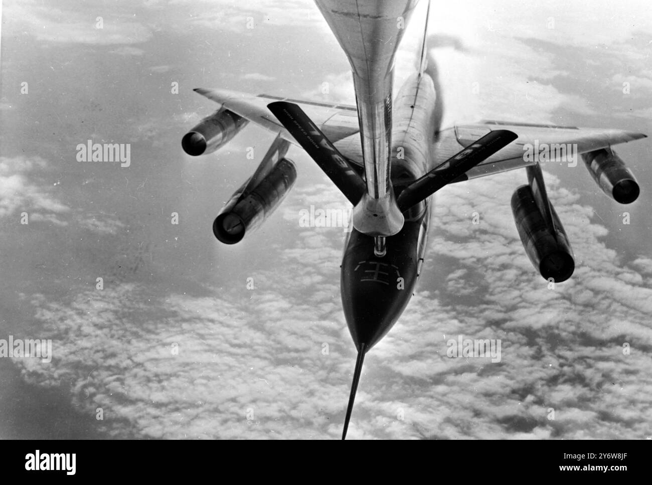 US-LUFTWAFFE B-58 HUSTLER - REKORDFLUGZEUG 28. MAI 1961 Stockfoto