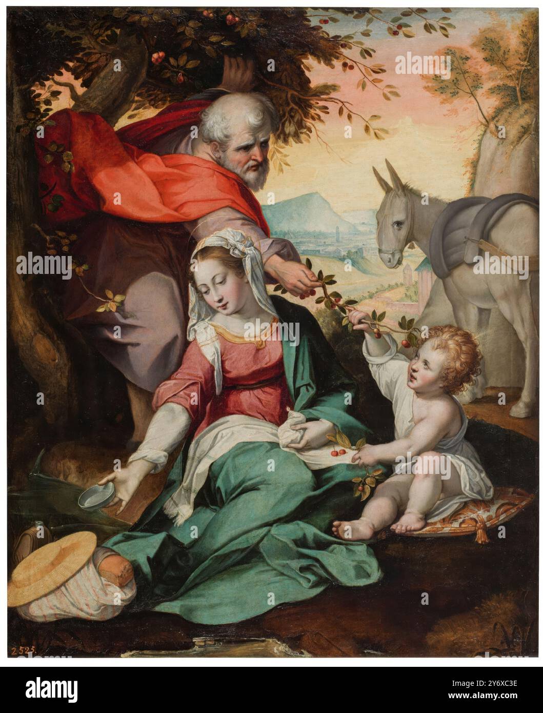 Federico Barocci Copy After / The Rest on the Flight into Egypt. XVI Jahrhundert. Öl auf Leinwand. Museum: Museo del Prado, Madrid, España. Stockfoto Federico Barocci Copy After / The Rest on the Flight into Egypt. XVI Jahrhundert. Öl auf Leinwand. Museum: Museo del Prado, Madrid, España. Stockfoto