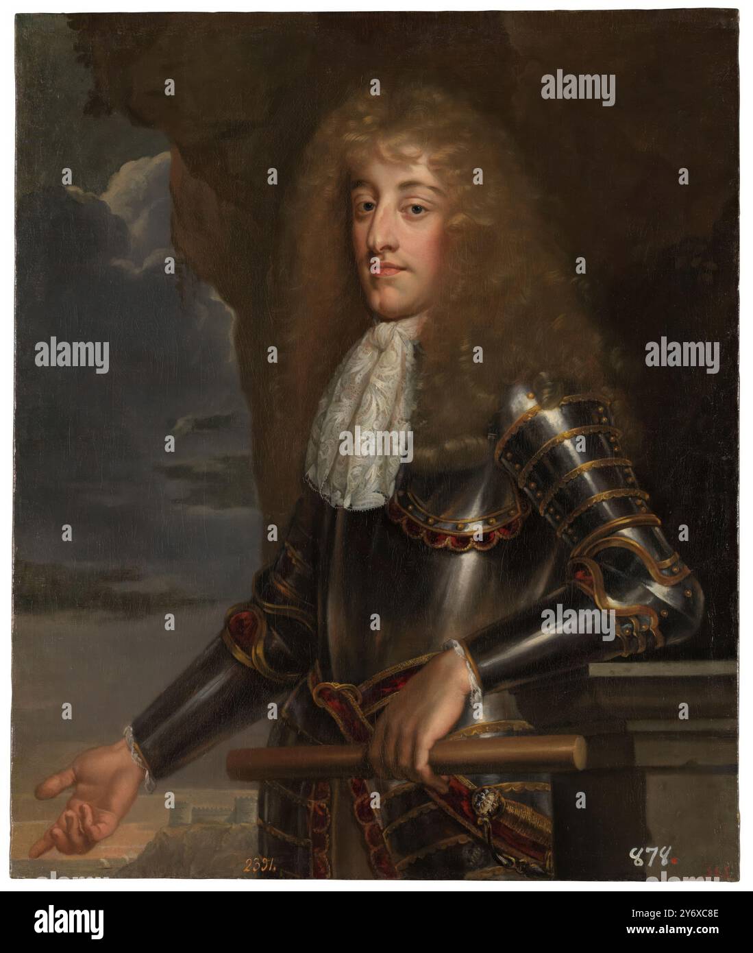 Anonym / „James II. Von England“. 1675 - 1700. Öl auf Leinwand. Museum: Museo del Prado, Madrid, España. Stockfoto