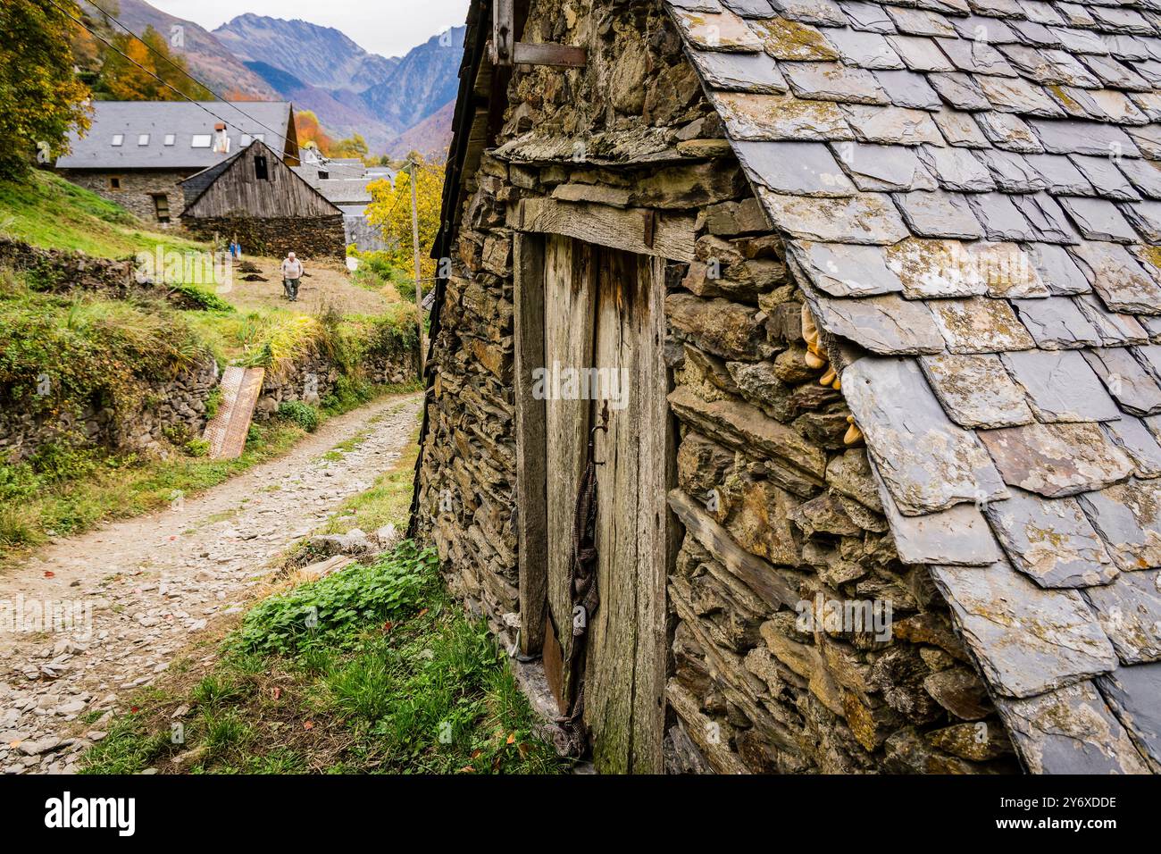 Bausen, Aran-Tal, Pyrenäen, Katalonien, Spanien, europa. Stockfoto