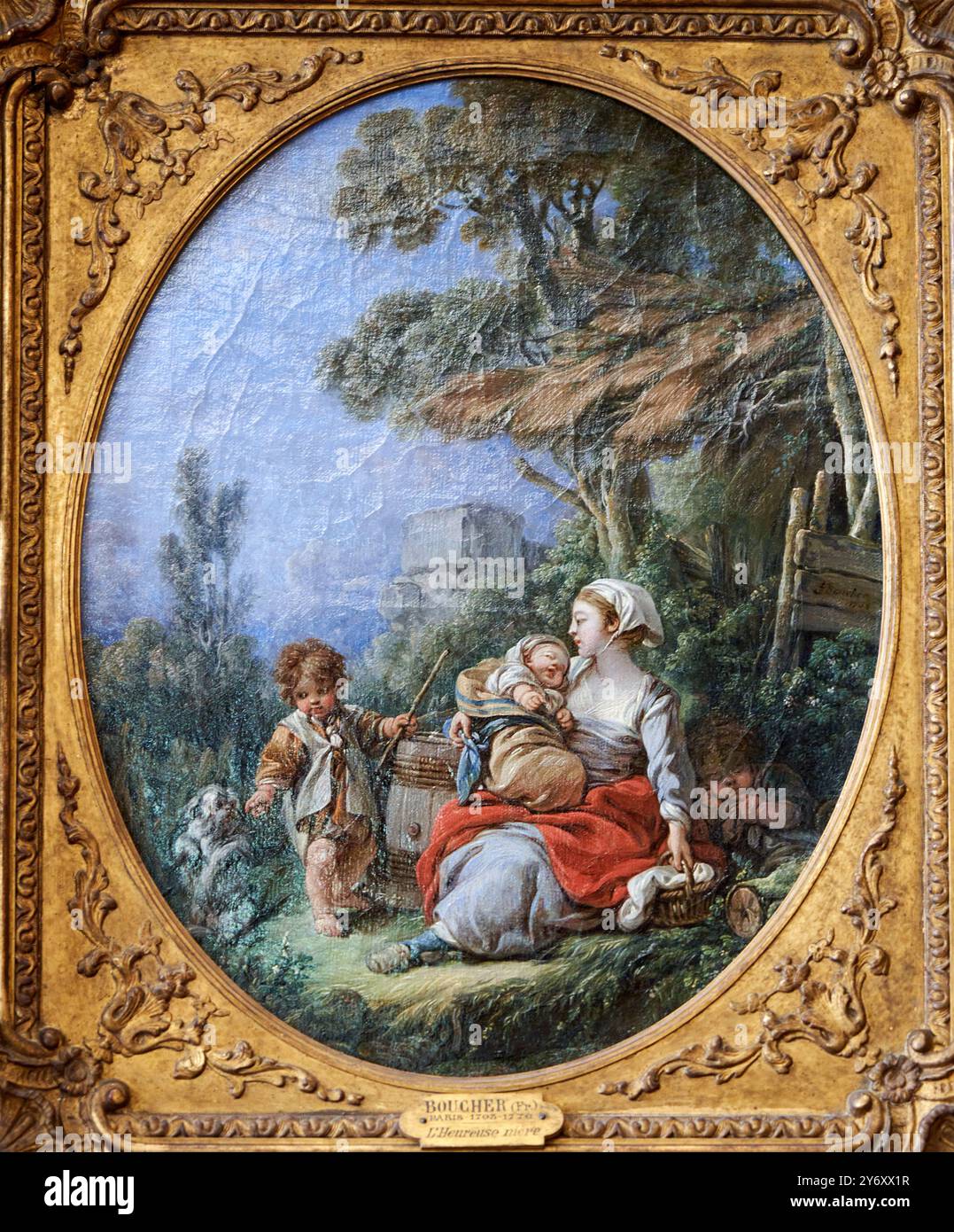 La Danse du petit chien, 1738, Francois Boucher, (Paris, 1703-Paris, 1770), Petit Palais, Kunstmuseum der Stadt Paris, Musée des Beaux-Arts de la VI Stockfoto