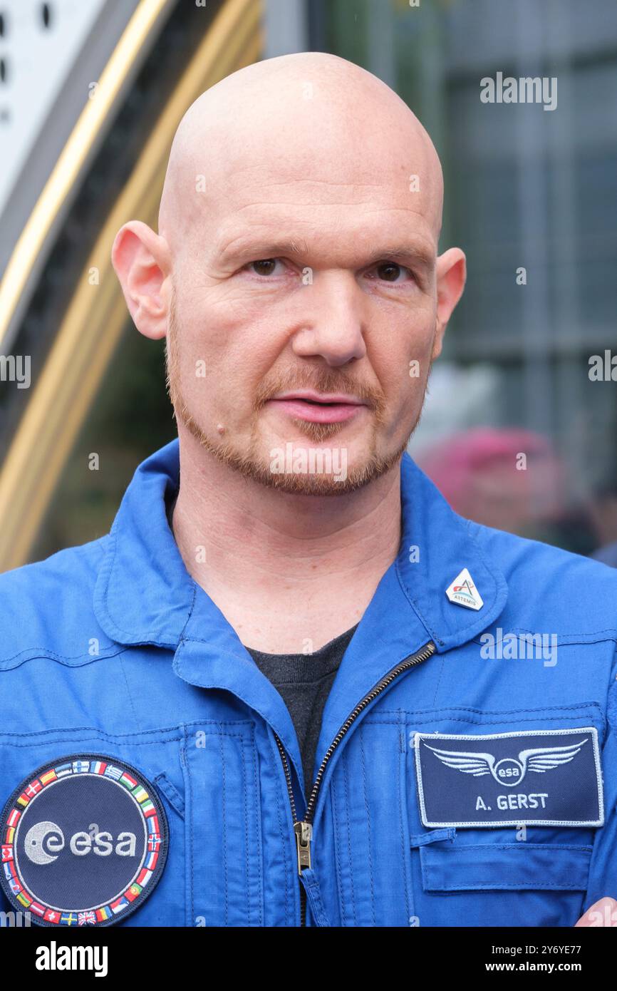 Öffnung der LUNA Analog Facility. Astronaut Alexander Gerst. Stockfoto