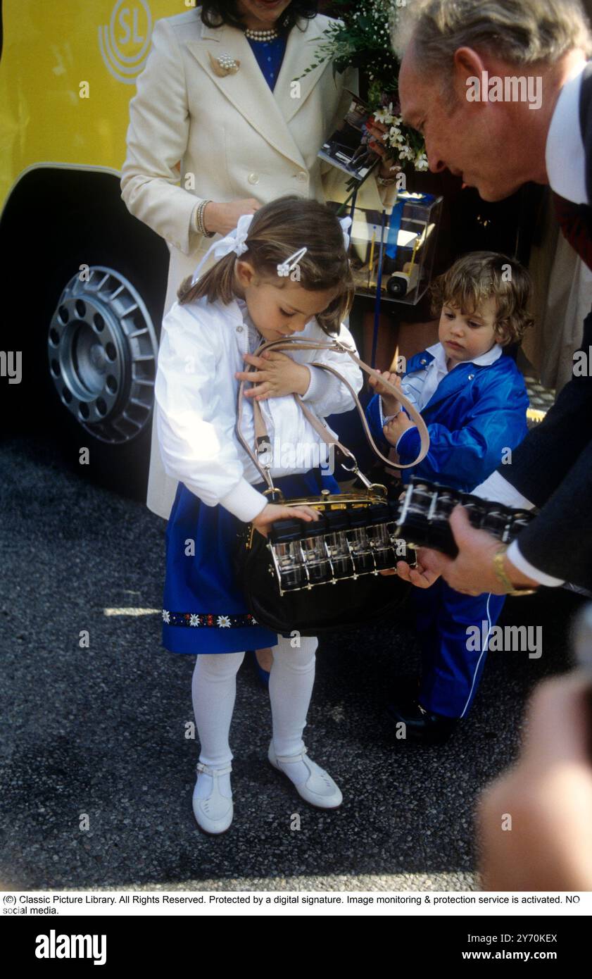 Kronprinzessin Victoria von Schweden. 1983 Stockfoto