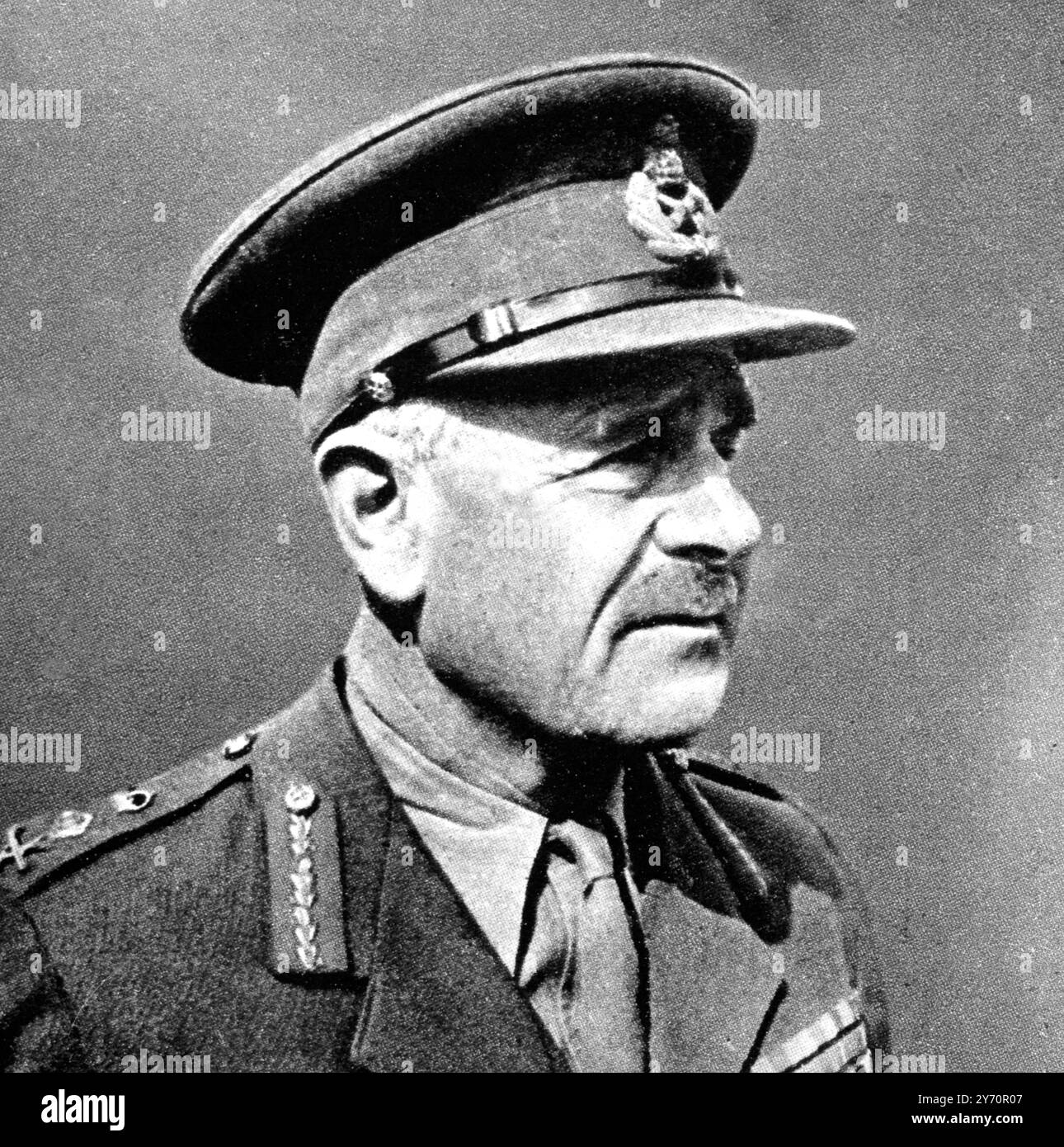 Die Alliierten kommen in den Iran ein : Gemeinsame britische und russische Aktion . General Wavell, Befehlshaber der Kaiserlichen Streitkräfte . Dies war seine erste aktive Operation seit der Ernennung zum Oberbefehlshaber in Indien . 30. August 1941 Stockfoto