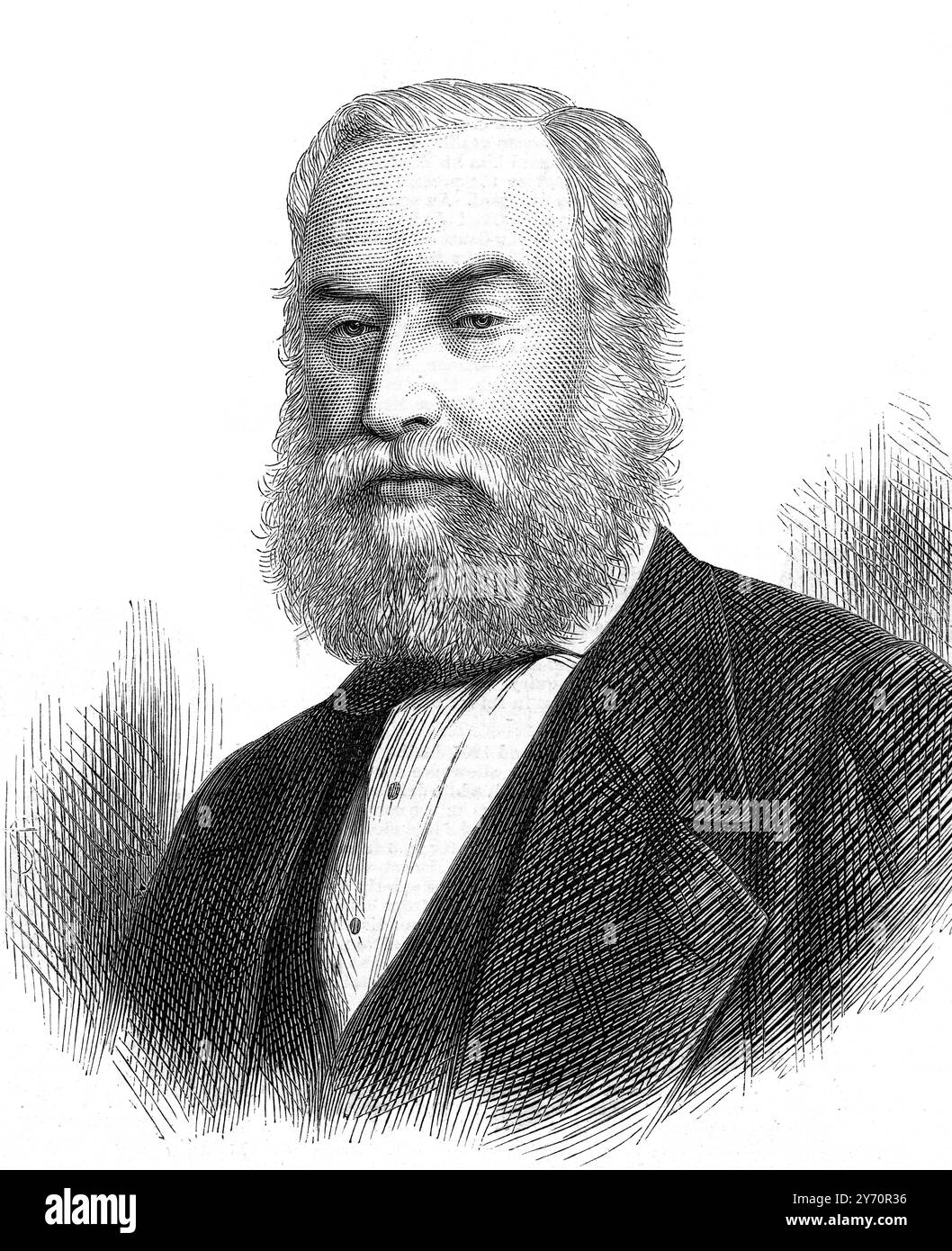 Sir Albert David Sassoon C.S.I. Sir Albert Abdullah David Sassoon, 1. Baronet, KCB, CSI, (* 25. Juli 1818 bis 24. Oktober 1896) war ein britisch-indischer Geschäftsmann und Philanthrope vom 1. Juni 1872 Stockfoto