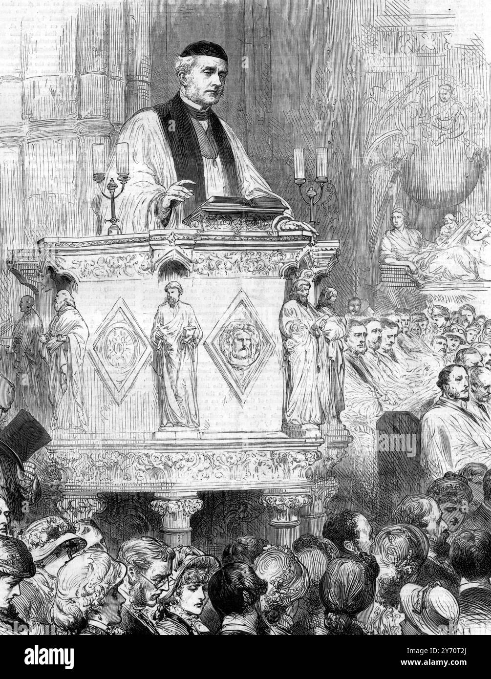 Arthur Penrhyn Stanley oder Dean Stanley aus Westminster Abbey 1864 - 1881 , London , England . 30. Juli 1881 Stockfoto