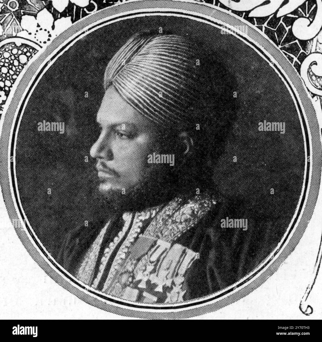 Munshi Hafiz Abdul Harim, indischer Sekretär der Königin Victoria am 15. Mai 1909 Stockfoto