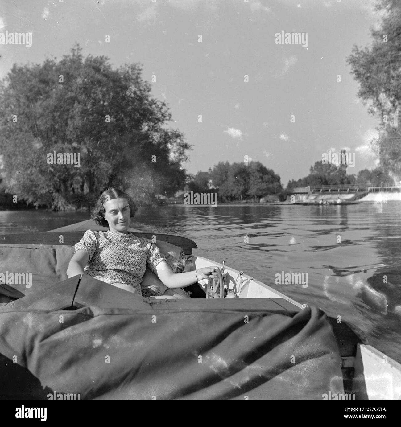 Bootstouren auf der Themse - Mrs. Topham 1945 Stockfoto