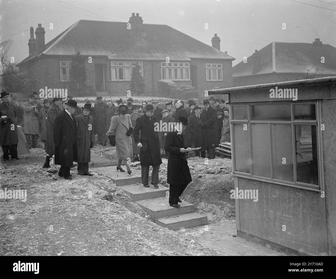 Häuser - Vorgefertigt - Horton 1940 Stockfoto