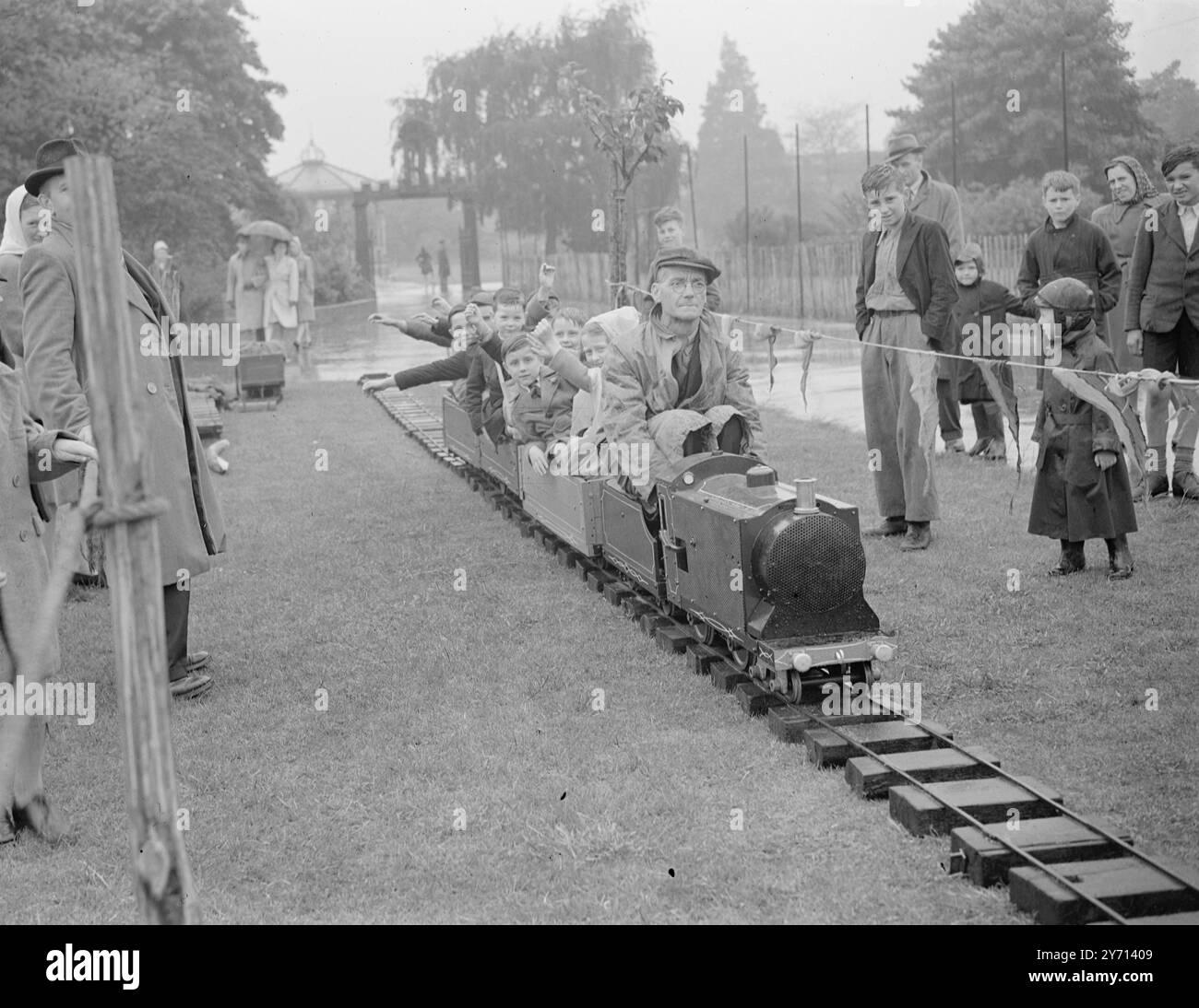 Modellbahn . 1940 Stockfoto