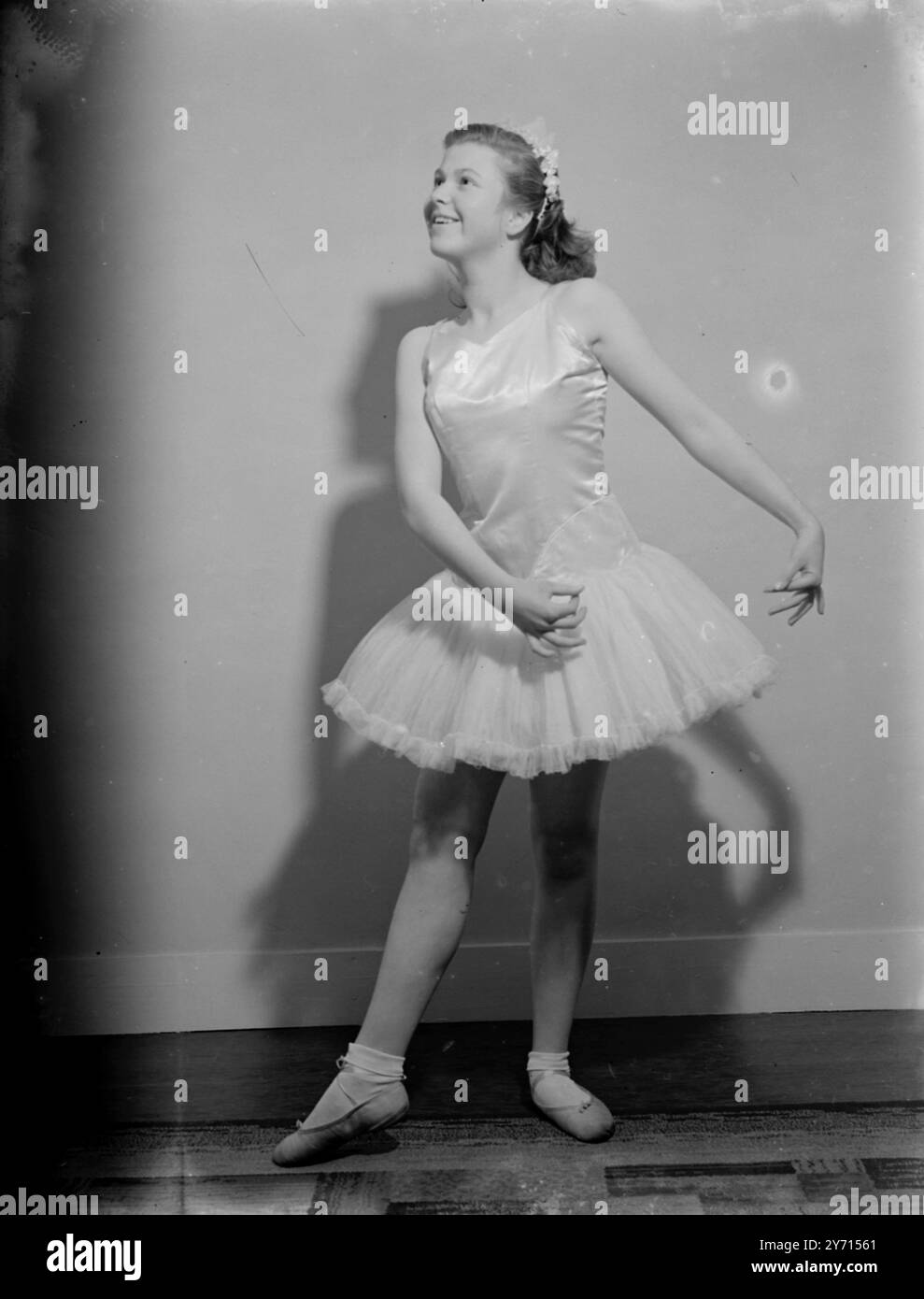 Balletttänzer - Kind März 1953 Stockfoto