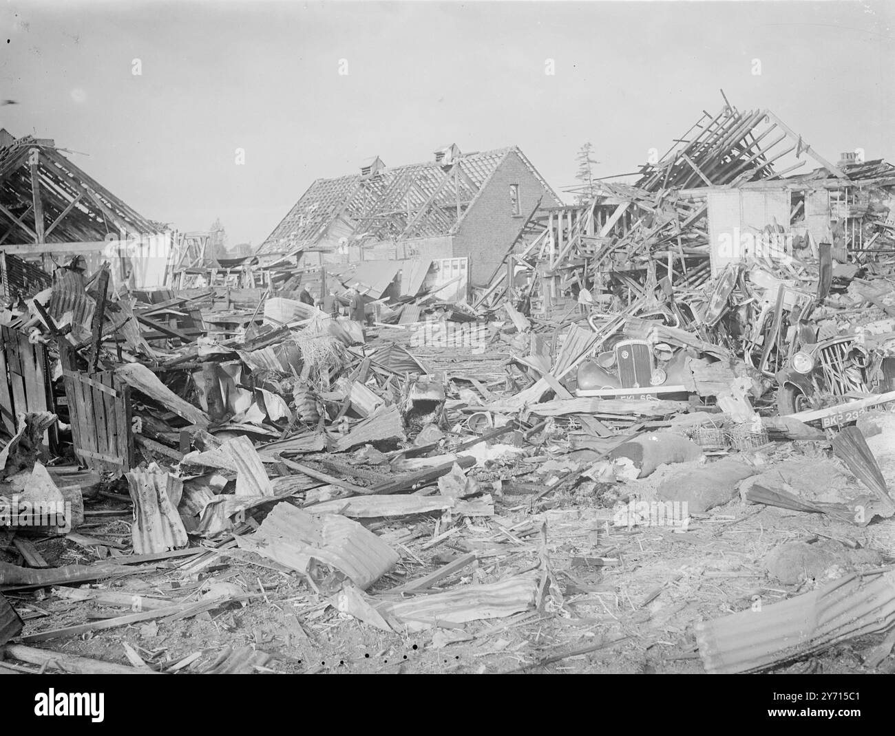 Sidcup wurde während der Schlacht um Großbritannien bombardiert . August/September 1940 Schlacht von Großbritannien Stockfoto