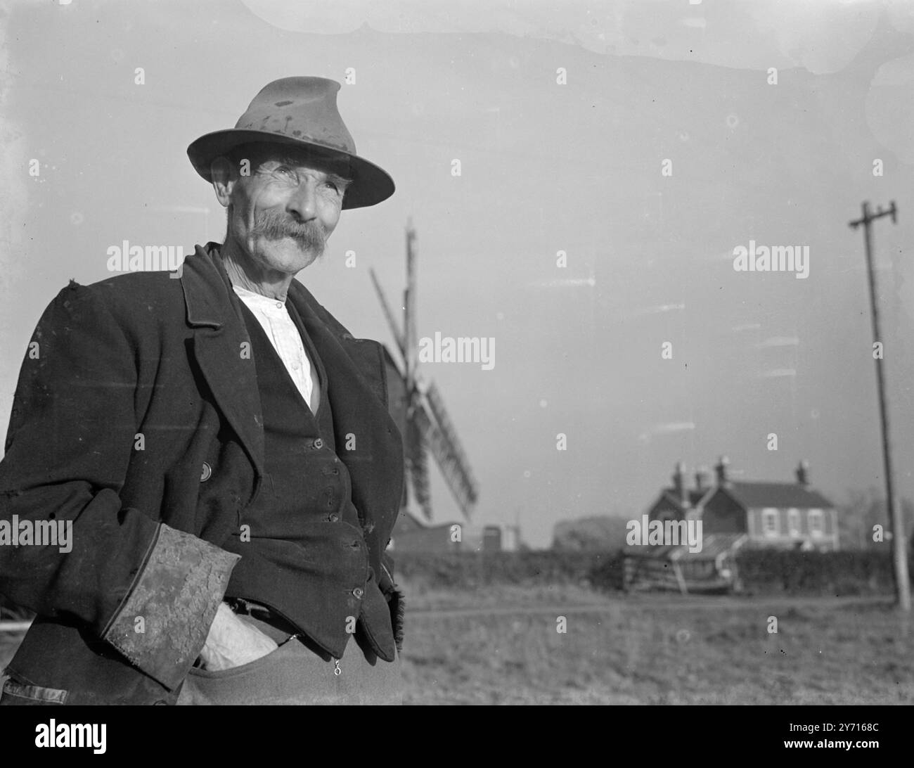 Außenmühlenfabrik 1. Januar 1940 Stockfoto