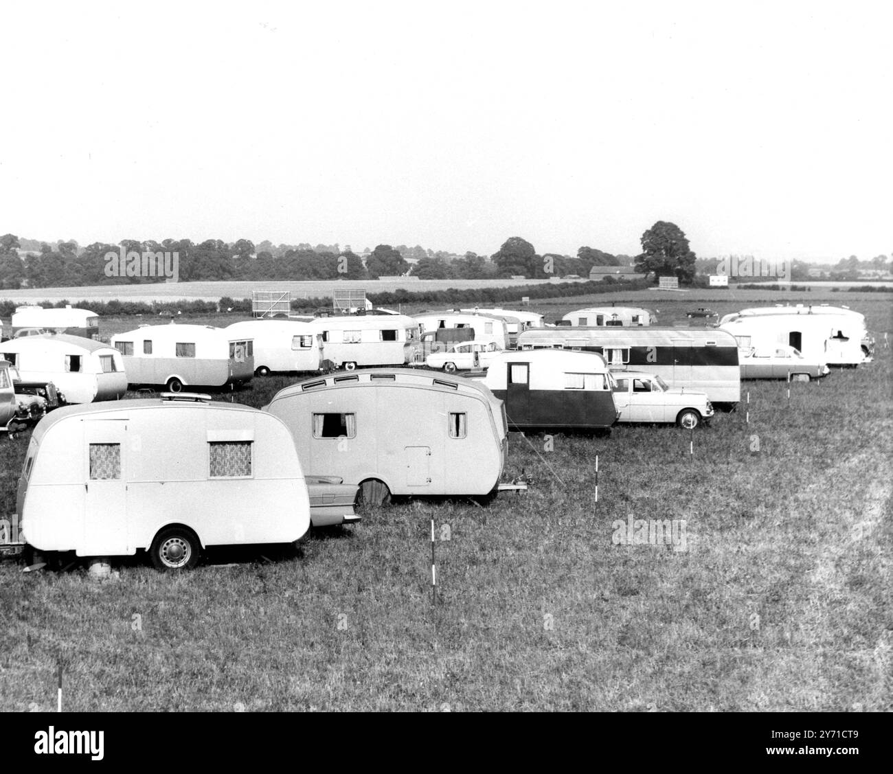 Caravaning, 10. Juli 1959. Stockfoto