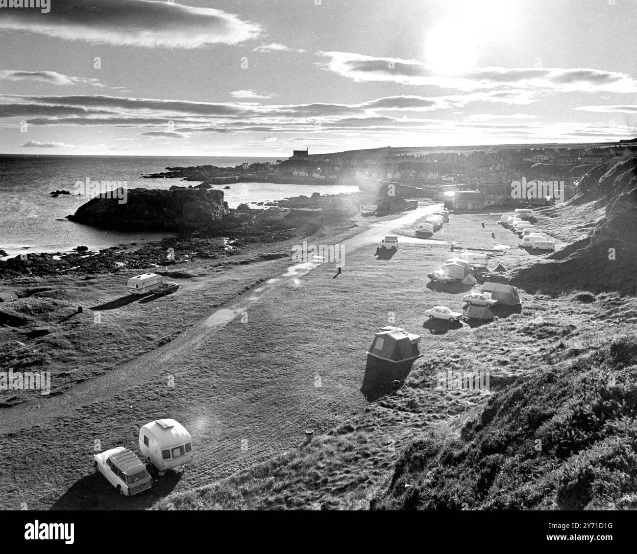 Am frühen Morgen in Findochty, Banffshire, Schottland Stockfoto