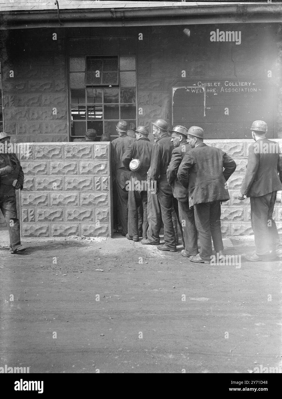 Bergleute in der Kohlemine Chislet in Kent, England - 1940 Stockfoto