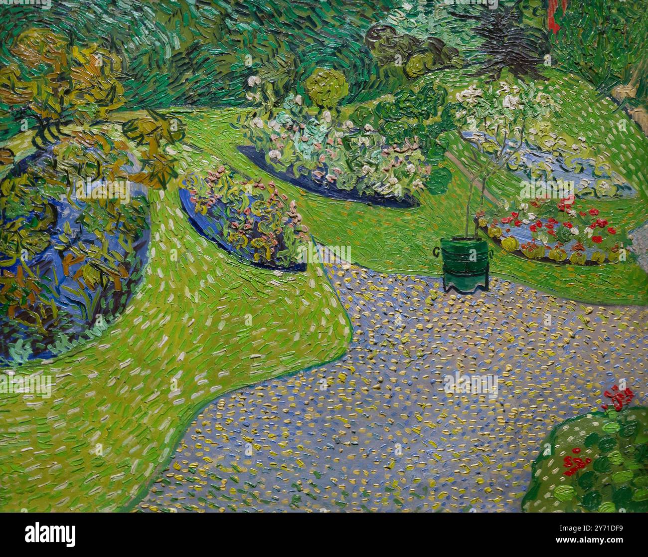 Garten in Auvers-sur-Oise, Vincent van Gogh 1890, Stockfoto