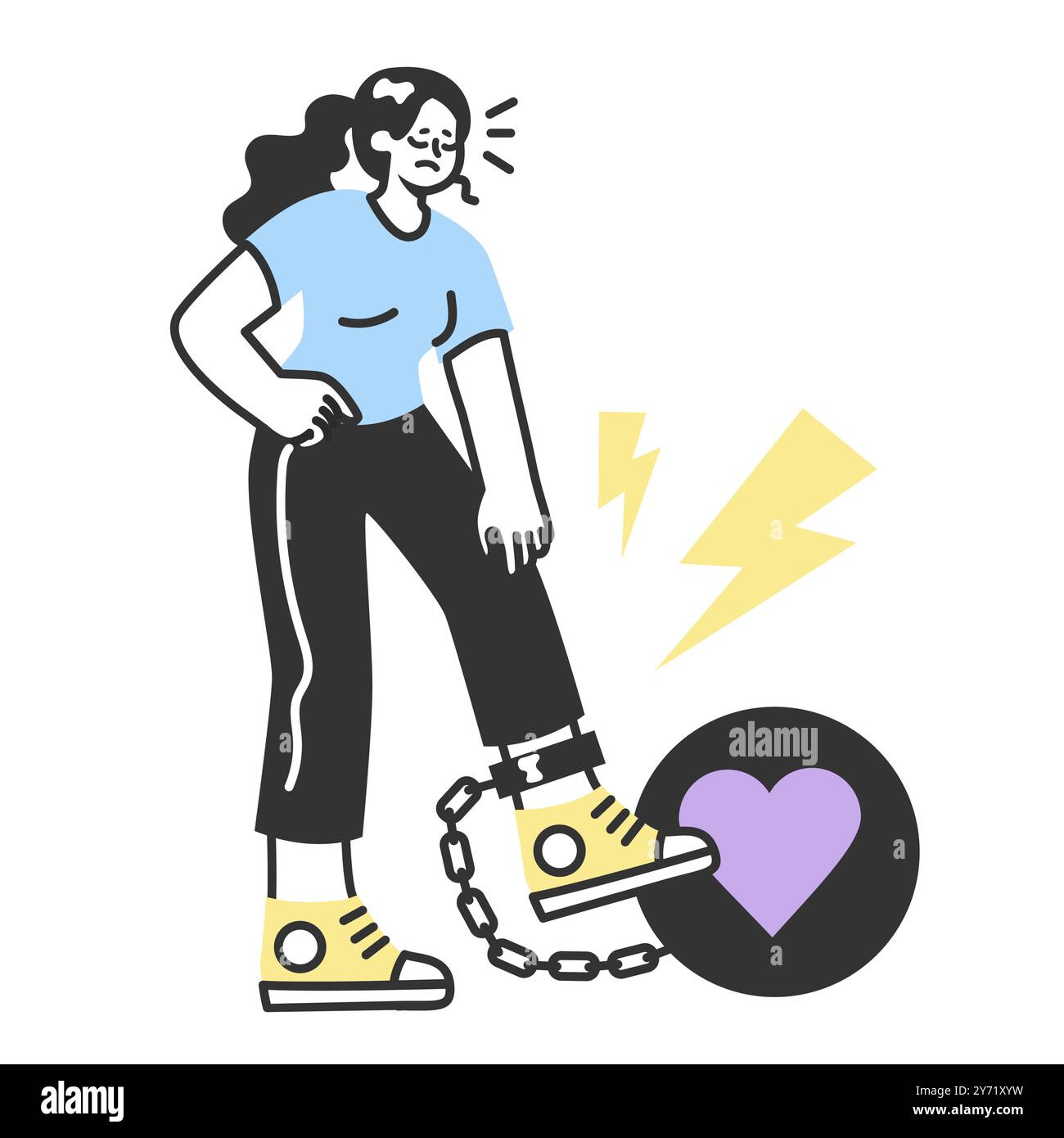 Gasbeleuchtungskonzept. Psychologische Manipulationsmethode und kognitive Dissonanzbildung. Emotionaler Missbrauch und Kontrolle in einer Beziehung. Illustration des flachen Vektors Stock Vektor
