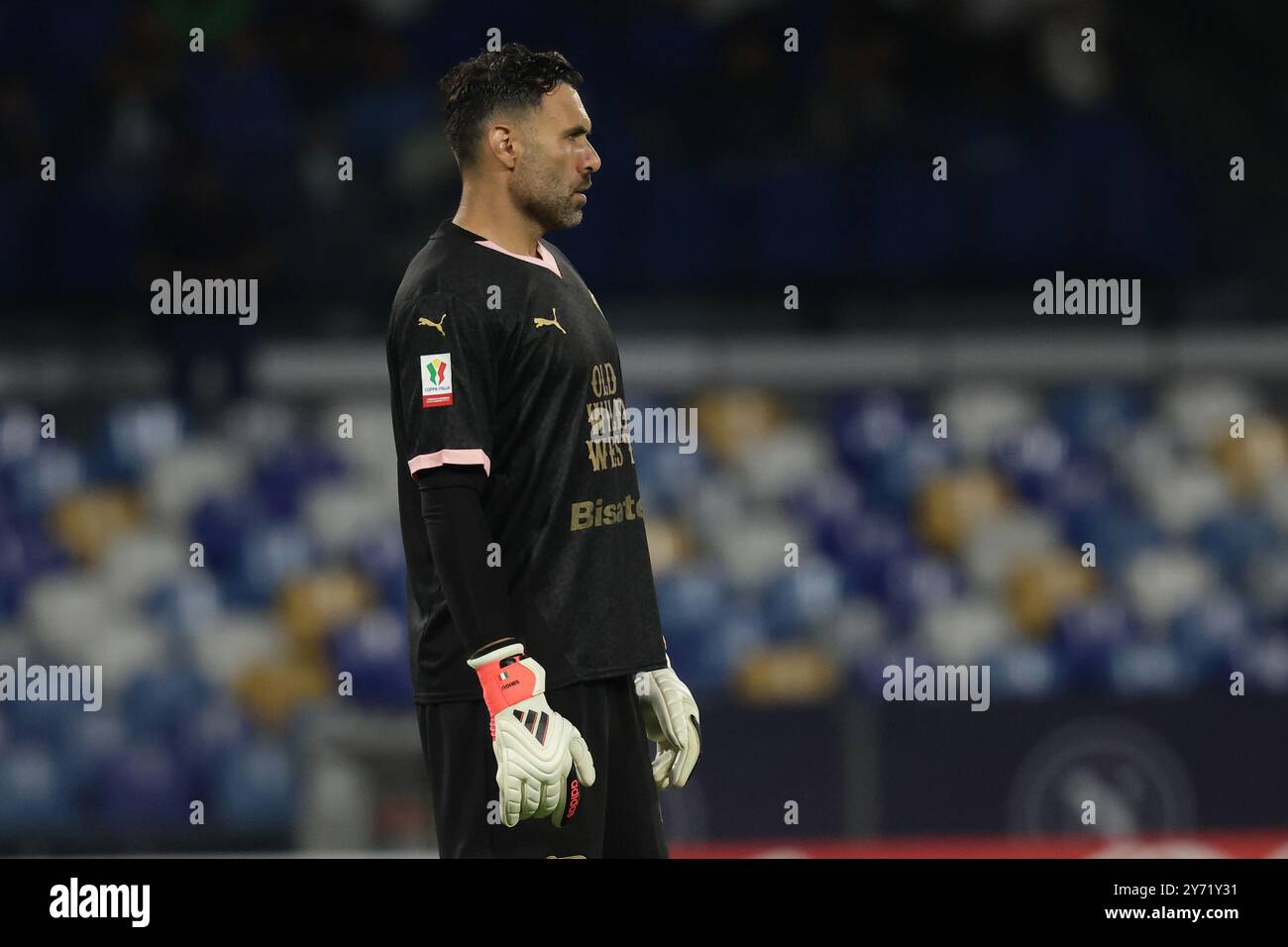 Neapel, Italien. September 2024. Salvatore Sirigu (FC Palermo); in der Runde der 32 des italienischen Pokals Neapel und Palermo im Diego Armando Maradona Stadion in Neapel, süditalien - Donnerstag, 26. September 2024. Sport - Fußball . (Foto: Alessandro Garofalo/Lapresse) Credit: LaPresse/Alamy Live News Stockfoto