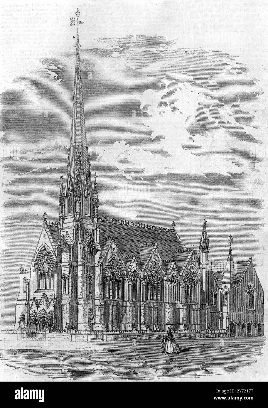 The Church of the Messias , New Unitarian Church , Birmingham , Warwickshire 16. August 1862 Stockfoto