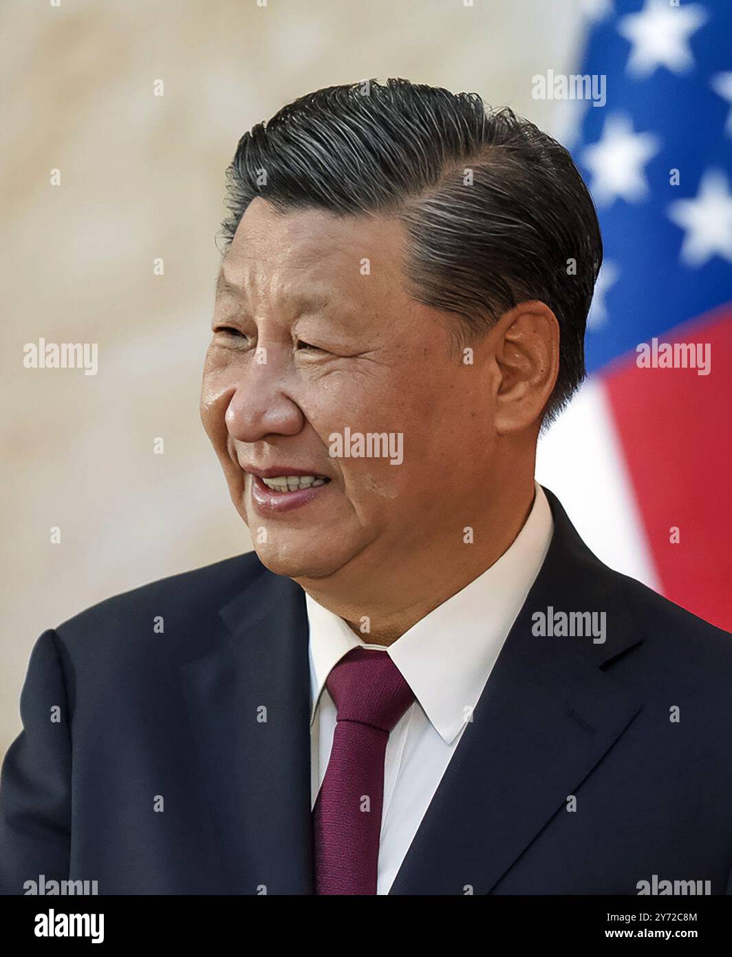 Xi Jinping. Porträt des chinesischen Präsidenten Xi Jinping (* 1953) im Jahr 2022 Stockfoto