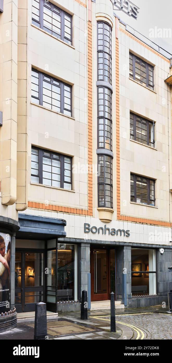 Bonhams, einer der ältesten und größten Auktionatoren für Kunst und Antiquitäten der Welt, Mayfair, London, England. Stockfoto
