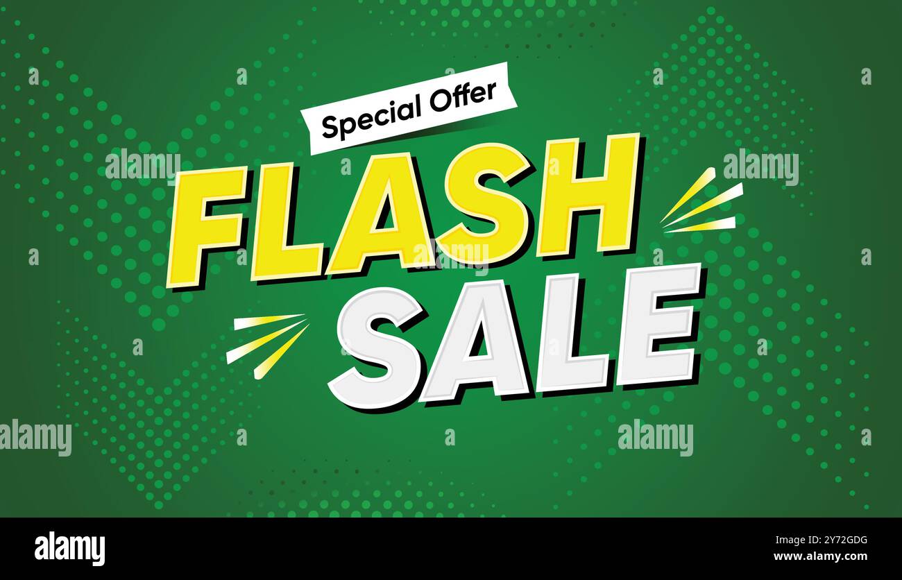 Flash Sale Design – Sonderangebot Design – Mega Sale Design Stock Vektor