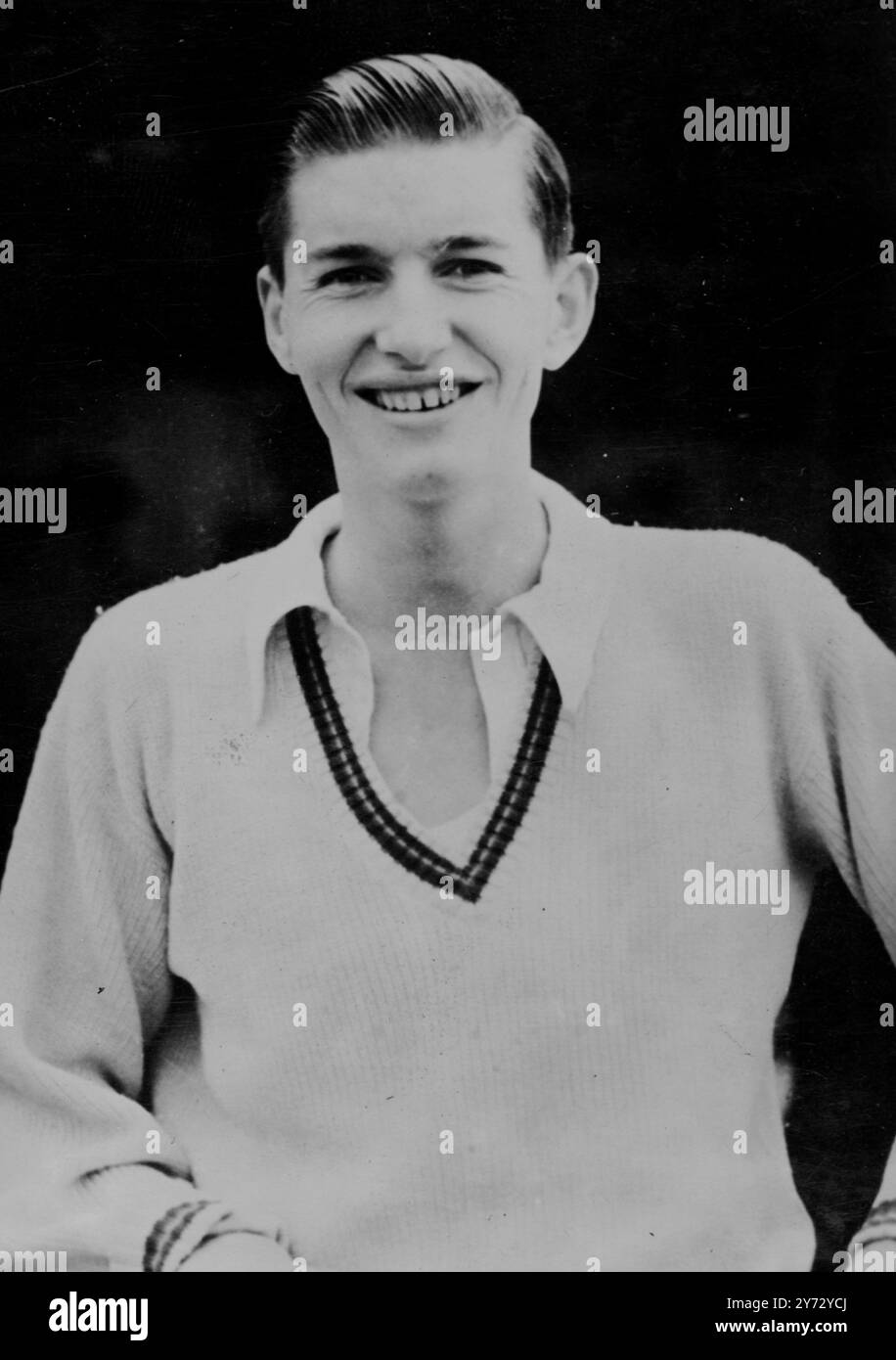 M.. Morris, vertrat Australien für die MCC in der kommenden Testserie. Die Schlagmänner aus Queensland sind eine der wahrscheinlichsten. 13. September 1946 Stockfoto