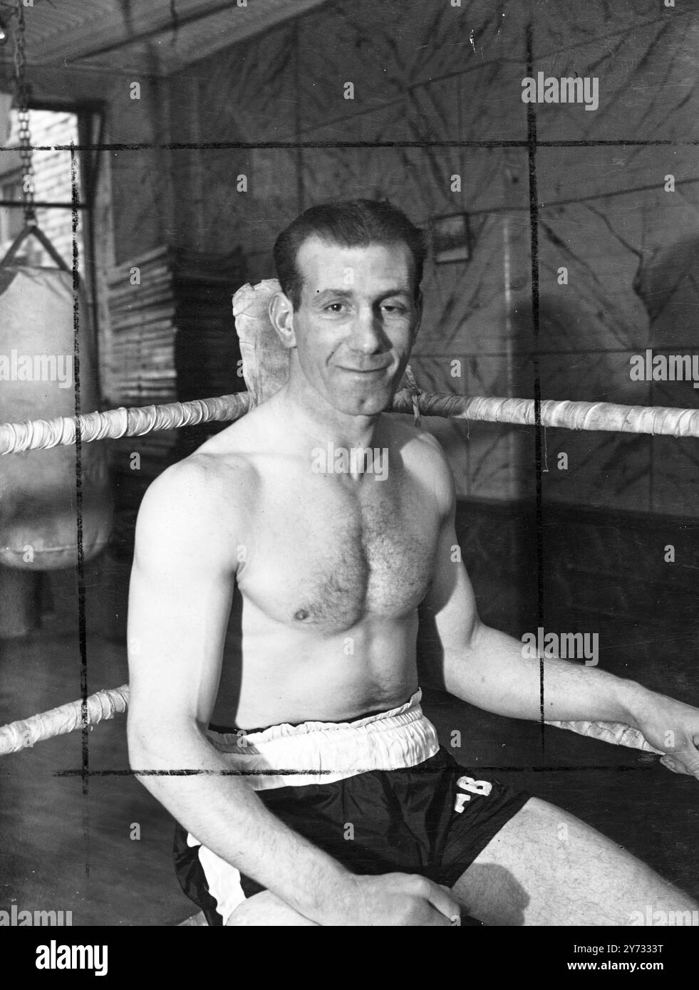 Britischer Boxer Alf Brown. 16. Mai 1946 Stockfoto