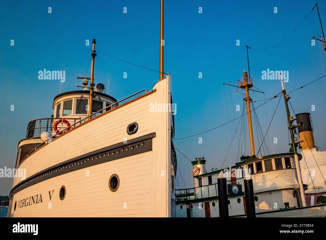 SS Virginia V und Arther Foss im Lake Union Park, Seattle, Washington State, USA Stockfoto SS Virginia V und Arther Foss im Lake Union Park, Seattle, Washington State, USA Stockfoto