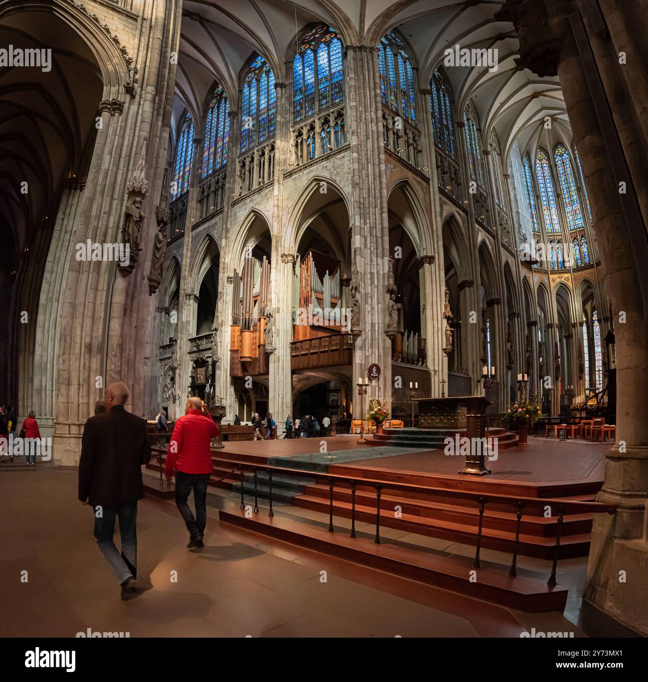 Köln - 26. september 2018: Im K?lner Dom. Stockfoto