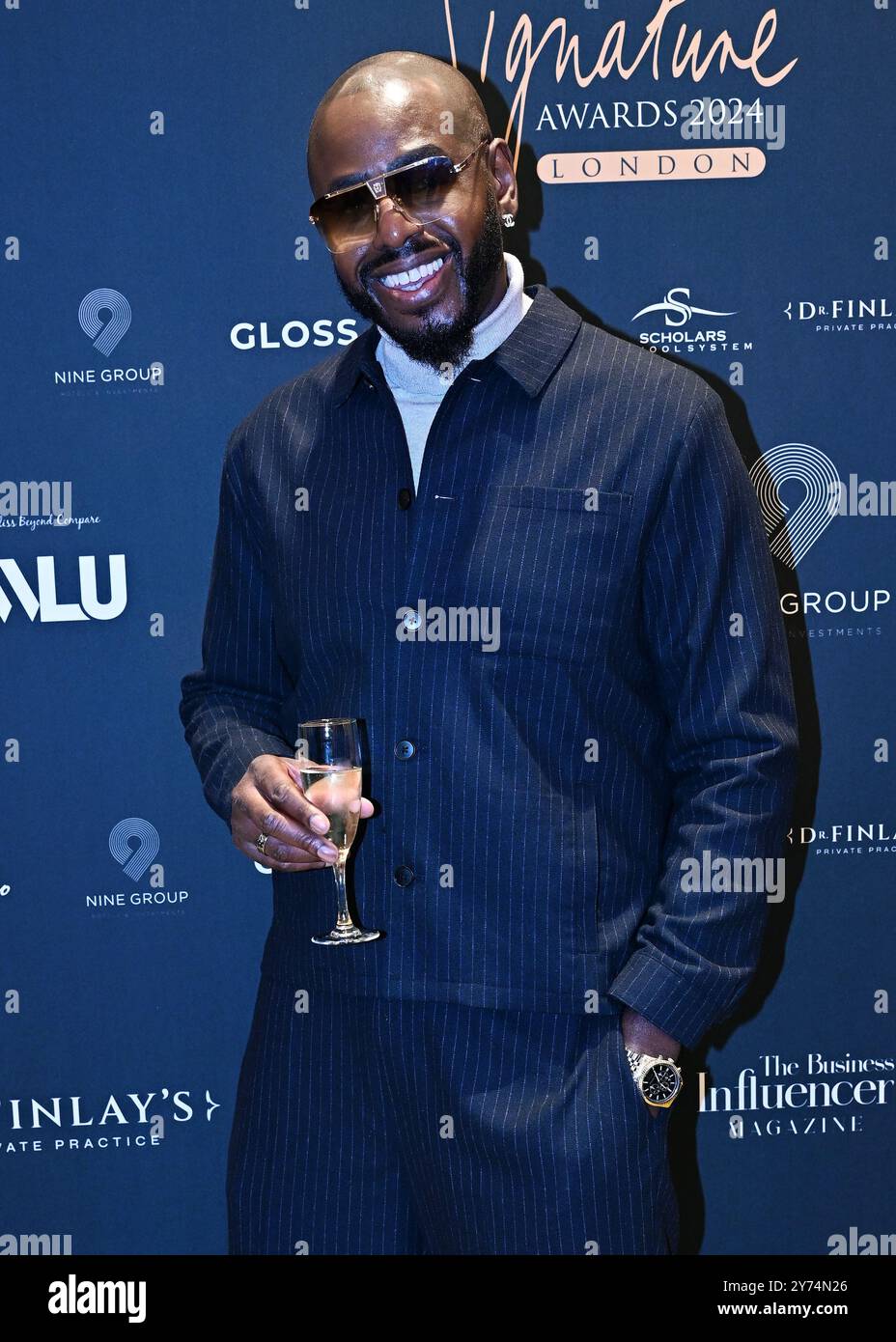 LONDON, GROSSBRITANNIEN. September 2024. Ben Ofoedu nimmt an den Signature Awards London im Park Lane Hilton, London, UK, Teil. (Foto von 李世惠/siehe Li/Picture Capital) Credit: Siehe Li/Picture Capital/Alamy Live News Stockfoto